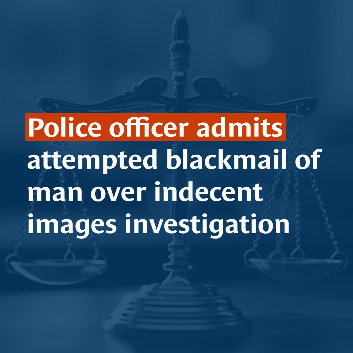 ⚖️ A police officer has pleaded guilty to charges of blackmail and perverting the course of justice. 

PC Marie Thompson, 29, demanded money from a man to prevent details of his arrest being made public. 

Read more 👉 orlo.uk/y4VIt