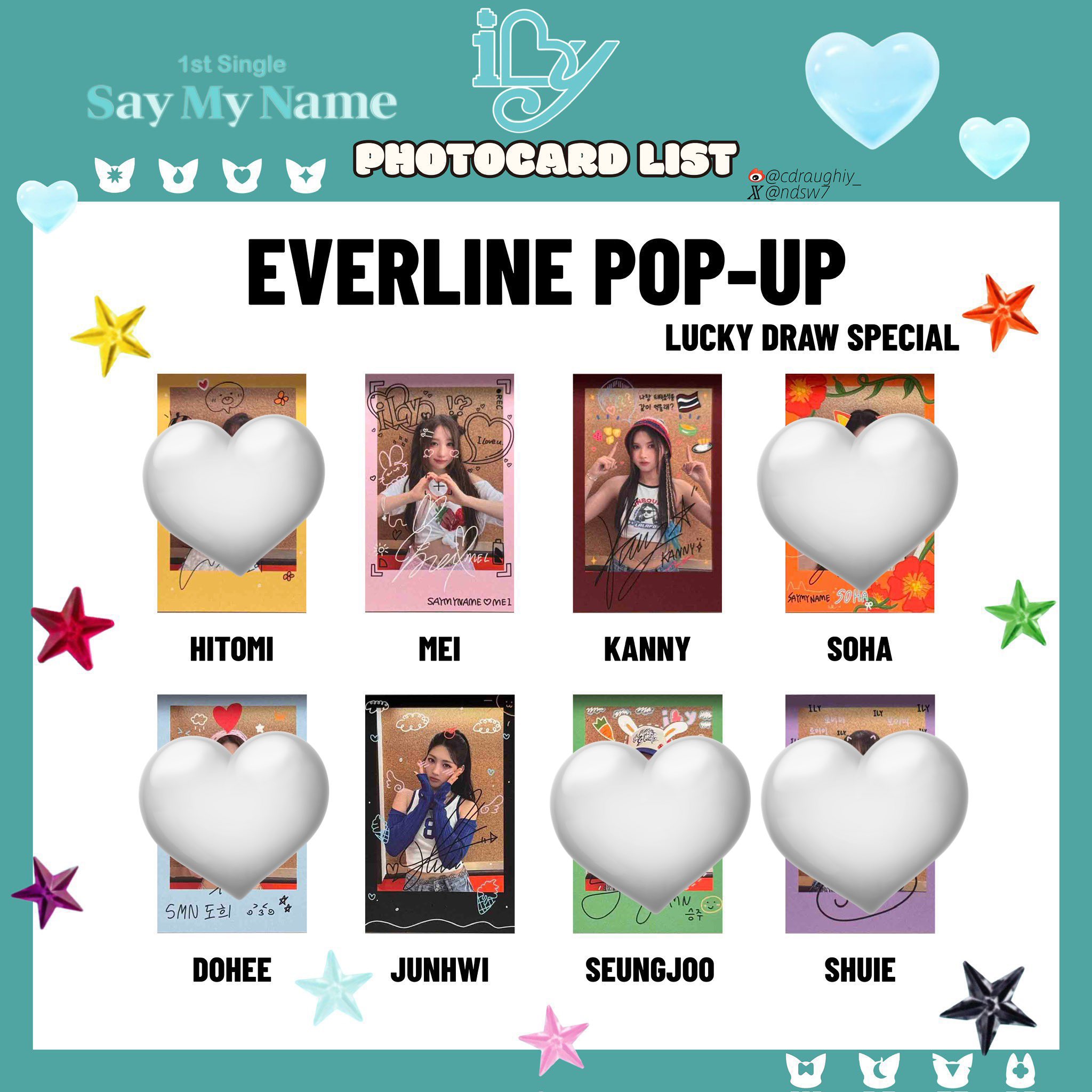 saymyname メイ everline ポップアップ エコバッグ トレカ SAYMYNAME OFFICIAL JAPAN MD ECO BAG - EVERLINE