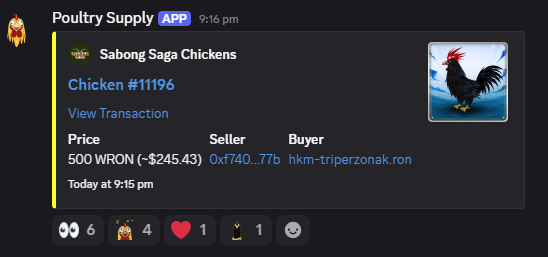 An Ordinary chicken just sold for 500 RON! 🐔

This one packs 159 Total Innate Points (and yes, it’s also a BBC). Many are already hunting for high-IP chickens as they prepare for breeding.

Innate Points play a huge role in stats and progression.

Is this a worthy pickup? 👀