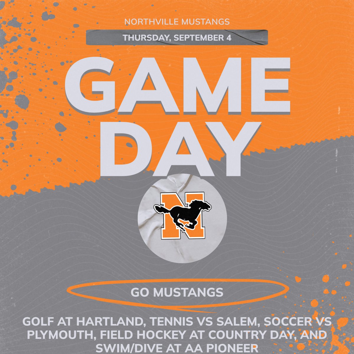 nvilleathletics's tweet image. Good luck to golf, tennis, soccer, field hockey, and swim/dive today.  #GoMustangs #GetBetterEveryday #FocusOnTheProcess