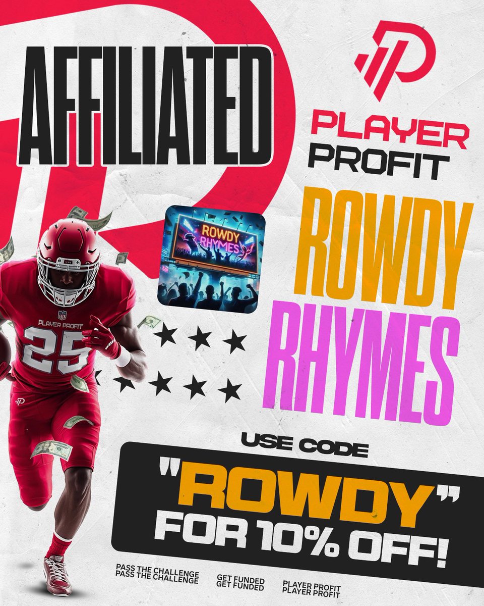 Rowdy Rhymes (@therowdyrhymes) on Twitter photo 🚨Big News🚨
This is one step of many proving everyone wrong and betting on myself 
I am officially an affiliate with <a href="/Player_profit/">Player Profit</a>!! Let’s Get This Money 🚨Big News🚨
This is one step of many proving everyone wrong and betting on myself 
I am officially an affiliate with <a href="/Player_profit/">Player Profit</a>!! Let’s Get This Money