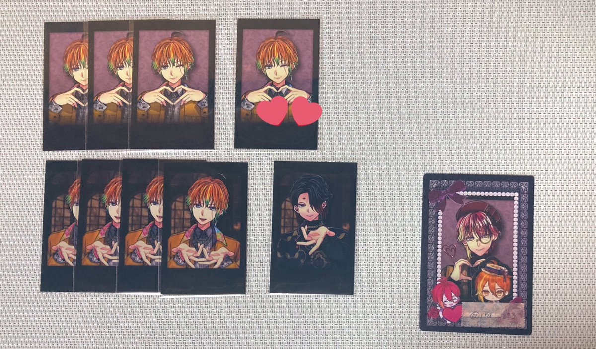 【交換】あくねこ 悪魔執事と黒い猫 バレンタイン チェキ風カード

譲:画像のもの (💕のついているテディは左にピンクが薄ら印刷されています)

求:フェネス(箔は♡&gt;D寄り)

︎✿郵送のみ

お気軽にお声がけくださいませ︎