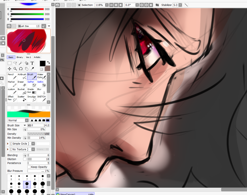 MORInomicon's tweet photo. Mixing what I've learned with what I know for the first time after practicing manwah men! 

#drawing #digtalart #art #digital #sketchphase #nomnomicons #vtuber #pngtuber #demon #redeyes #semirealism https://t.co/5OU9wUFw7w