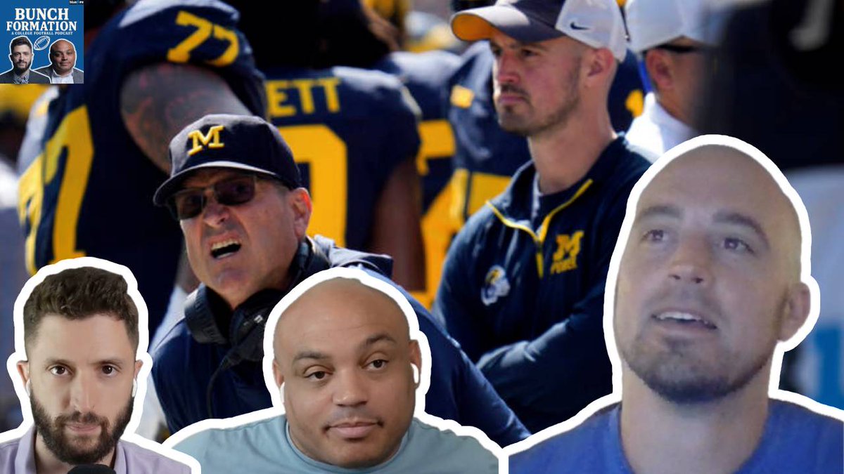 Bunch Formation (@bunchformationp) on Twitter photo ๐ New Bunch Formation: Connor Stalions (<a href="/cpstalions/">Connor Stalions</a>) joins the show and talks:
- Reaction to NCAA penalties
- Being on the CMU sideline
- Denying that Tennessee theory
- Michigan/Oklahoma preview
- Why B1G schools caught up in NIL
๐ง๐บ Listen/Watch: linktr.ee/bunchformation ๐ New Bunch Formation: Connor Stalions (<a href="/cpstalions/">Connor Stalions</a>) joins the show and talks:
- Reaction to NCAA penalties
- Being on the CMU sideline
- Denying that Tennessee theory
- Michigan/Oklahoma preview
- Why B1G schools caught up in NIL
๐ง๐บ Listen/Watch: linktr.ee/bunchformation
