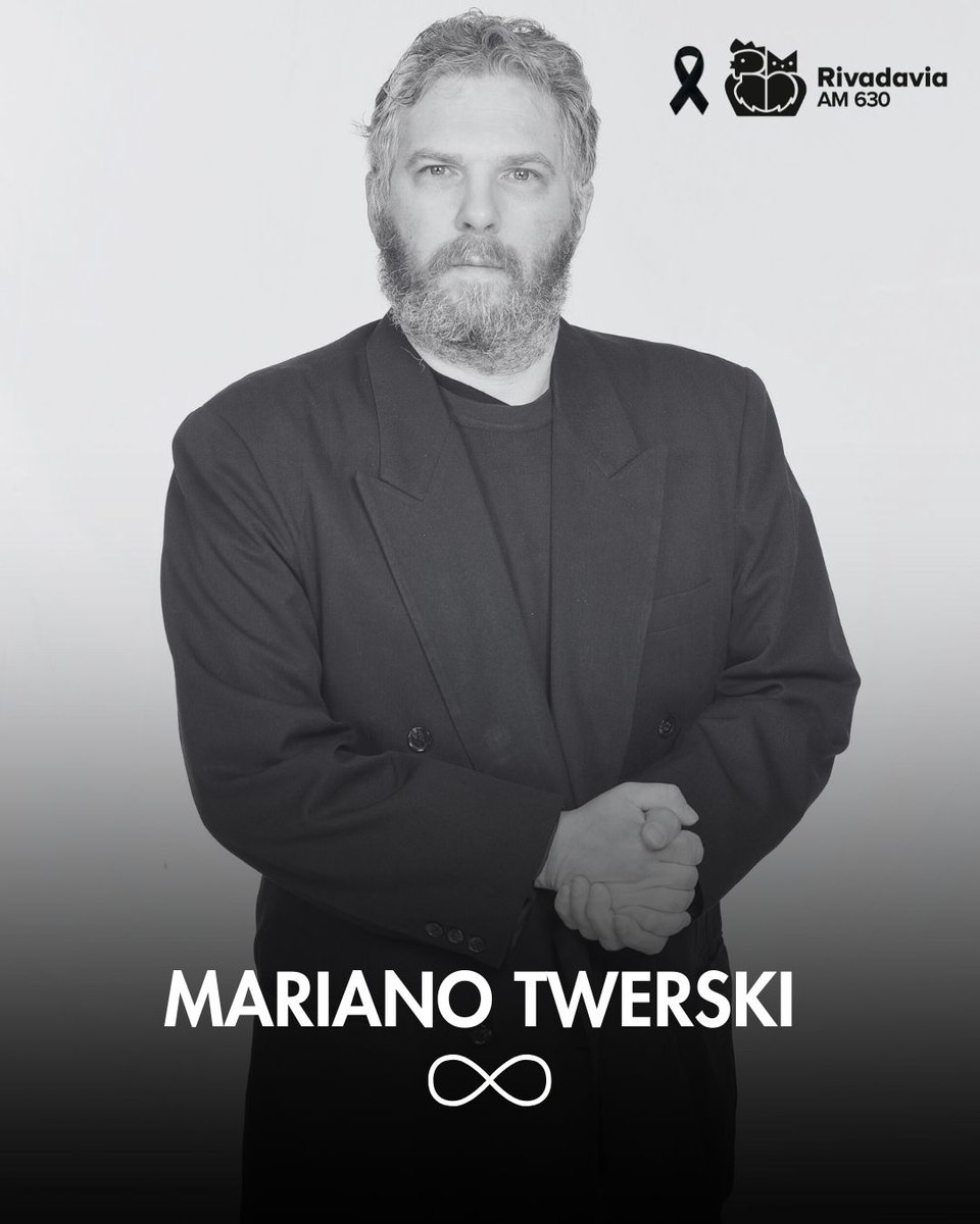 🕊️Con profundo pesar, Radio Rivadavia despide a Mariano Twerski, histórico productor que dejó una huella imborrable en nuestra emisora. 

Su pasión, profesionalismo y calidez humana acompañaron durante años a esta casa.

Agradecemos el legado que nos deja y abrazamos a su