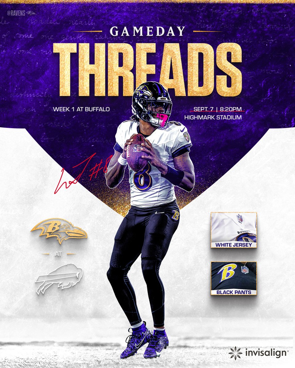 Fitted for Week 1❕

<a href="/Invisalign/">Invisalign</a>  | Win a jersey: web.witcontests.com/ravens/sweepst…