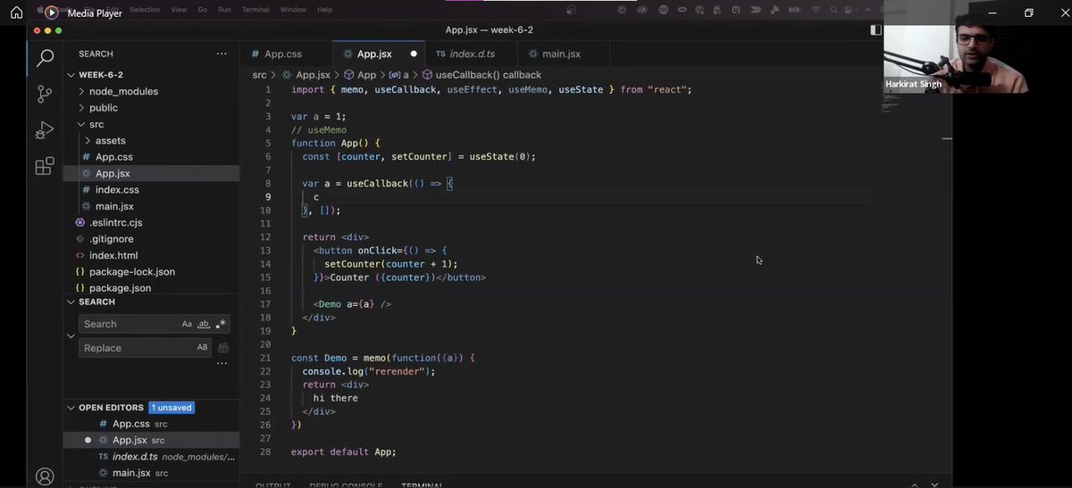mbbairagii's tweet image. WebDev update cohort 2:

-almost done with week 6.2
-got to know about the use-case and implementation of various react hooks like useEffect, useMemo and useCallback 
-React is kind of interesting I must say