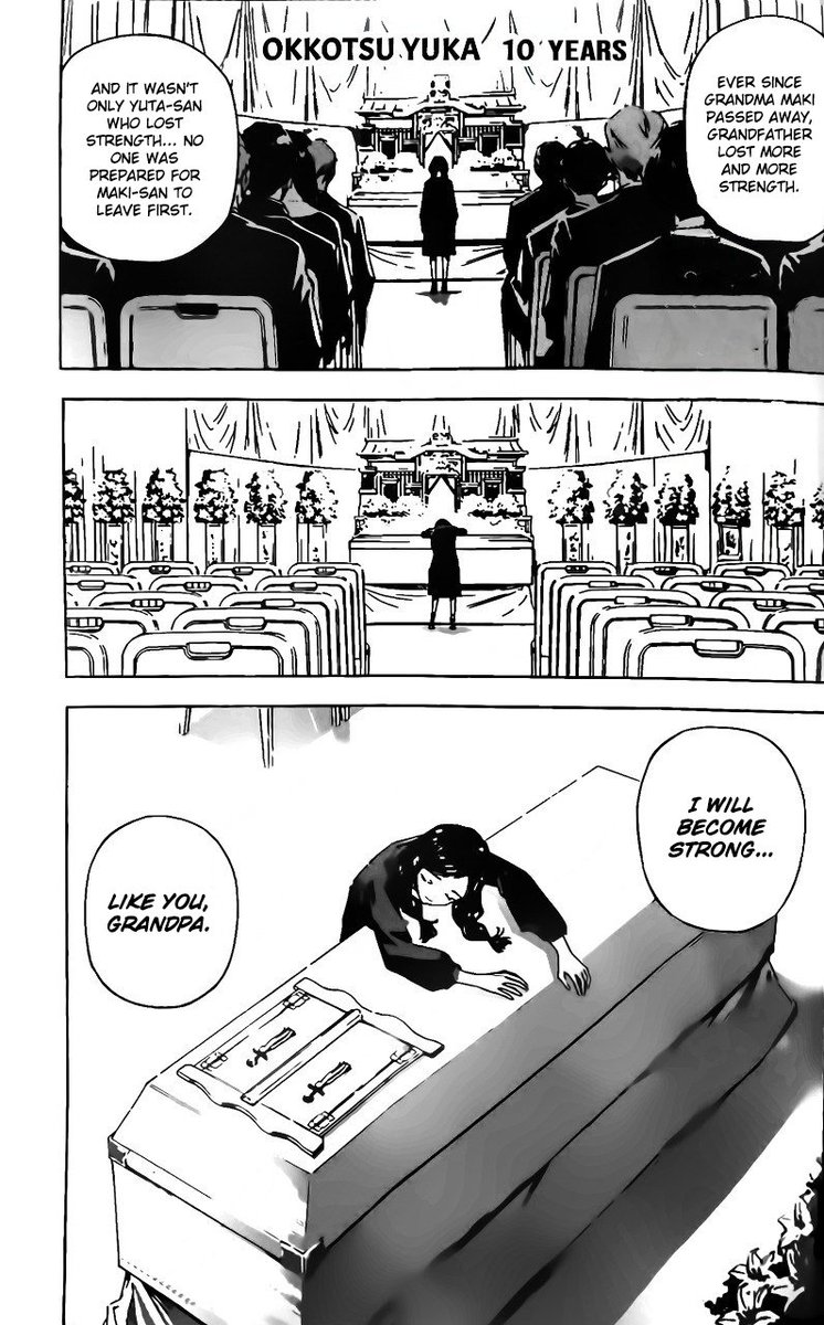 "EVER SINCE GRANDMA MAKI PASSED AWAY, GRANDFATHER LOST MORE AND MORE STRENGTH"

YUTA, JUST COULDN'T LIVE WITHOUT MAKI. 💔