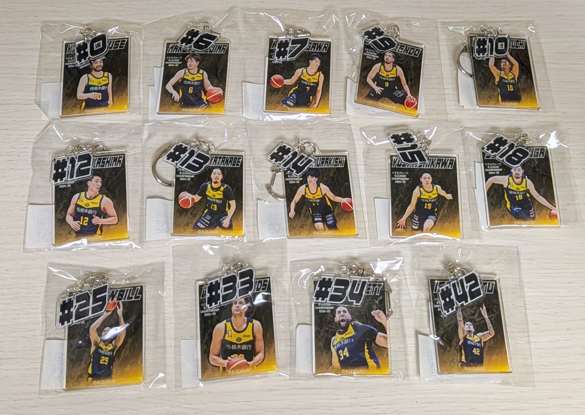 宇都宮ブレックス ガチャ　アクリルバッジ 最安値☆ Bリーグファイナル 宇都宮ブレックス フォトゥ