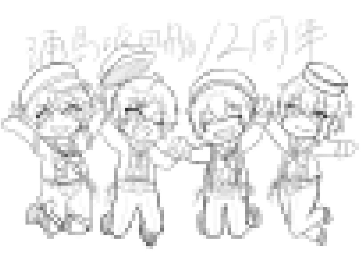 maitake_illust's tweet photo. やっと12周年イラスト描き始めたけど日曜に間に合うかな…等身描いてたら絶対間に合わないからデフォになりました…余裕もって描き始めようね…。 https://t.co/faetqsTEKB