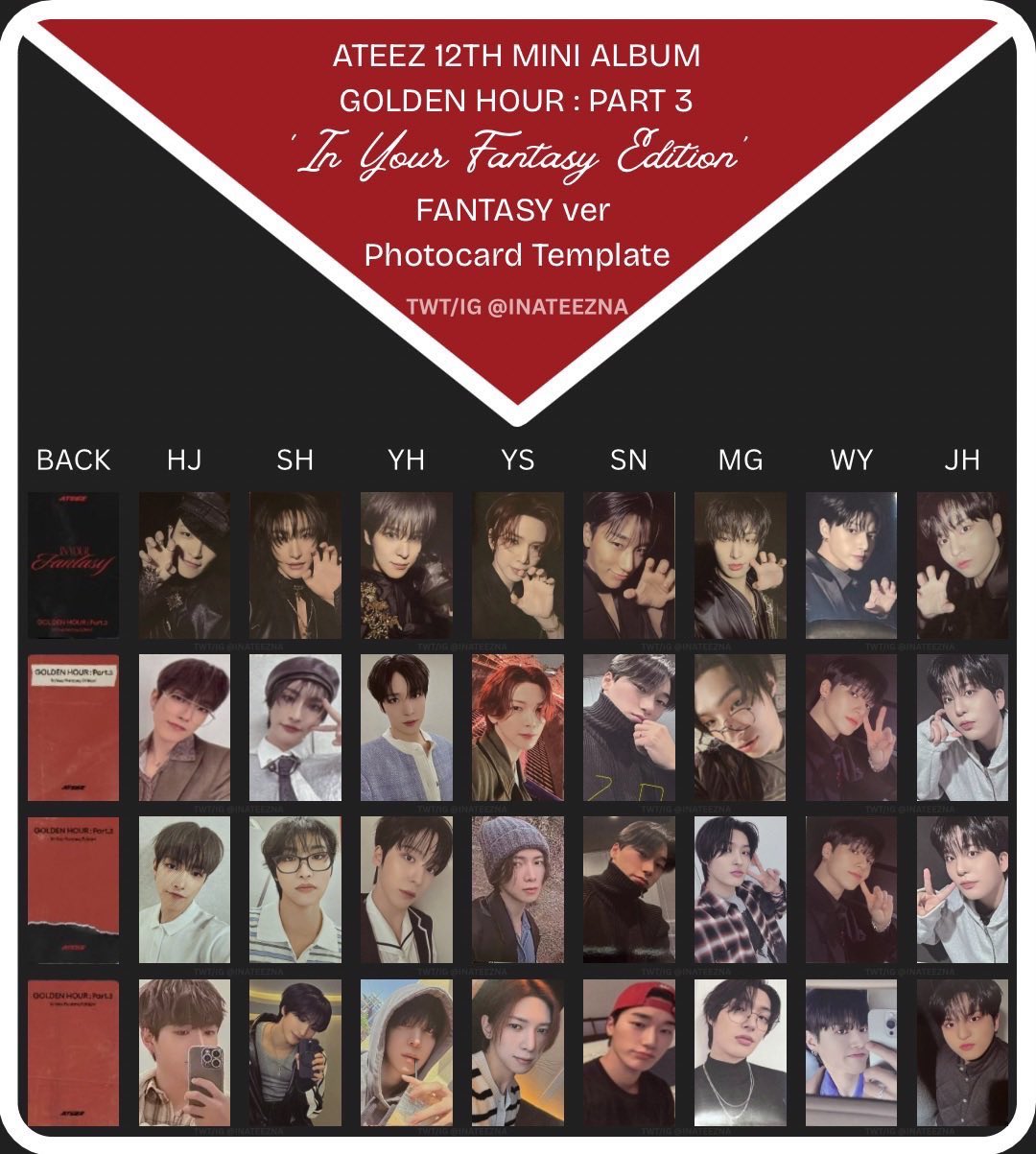 ateez in your fantasy ラントレ　24種セット ateez in your fantasy ラントレ 24種セット