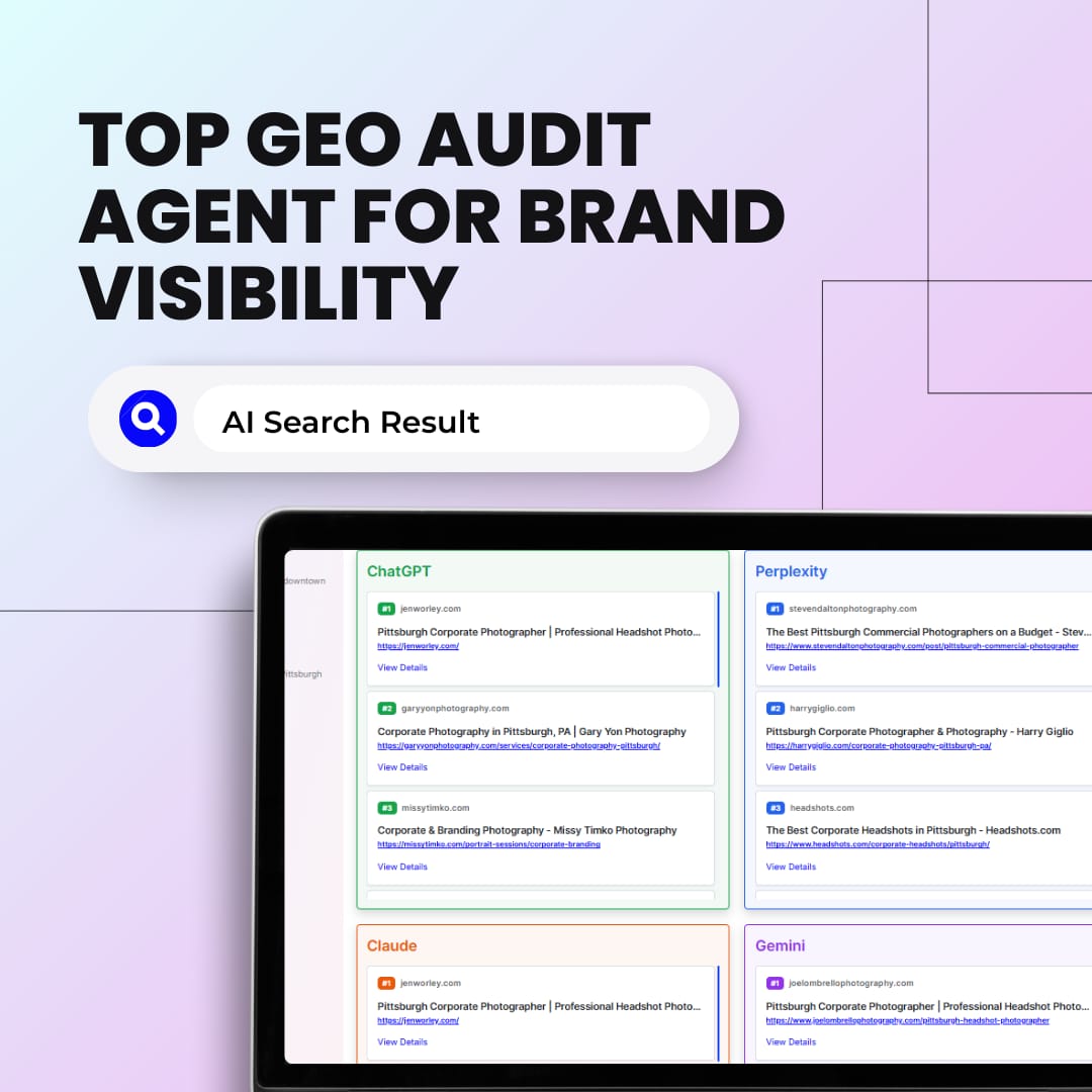 wellerleea's tweet image. Impressed with Addlly’s GEO Audit Agent! It pinpointed gaps in our AI search visibility and gave us clear steps to fix them - while cutting content costs by 50%. Check it out and tell me what you think: addlly.ai/geo-audit/ #AddllyAI #GEO #AIsearch #AIvisibility #GenAI