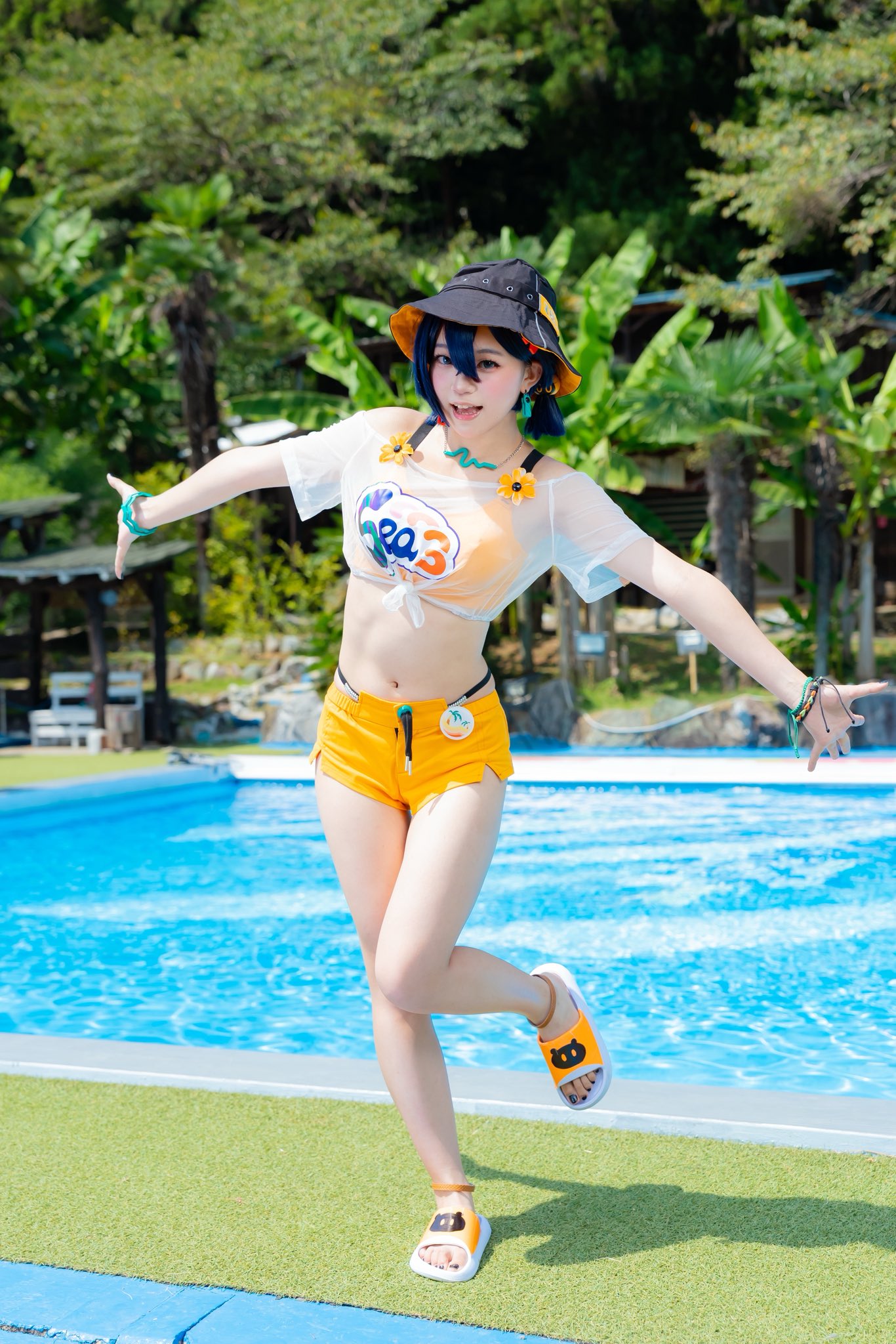 【即納】ゼンゼロ リン 水着 コスプレ ゼンレスゾーンゼロ ゼンゼロ リン-Belle 「夏色ブルースカイ