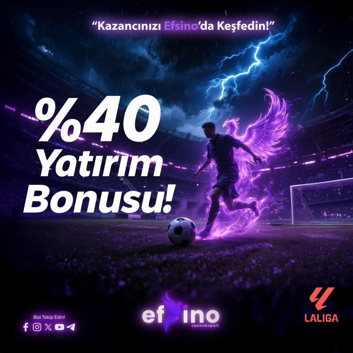Futbol ve Basketbol Bahislerinde Efsino'da %40 Yatırım Bonusu!

Kazancınızı artırmak için fırsatı kaçırmayın!

Efsino’da yapacağınız yatırımlara %40 bonus sizi bekliyor.

Efsane Casino, Güvenilir Deneyim!

Güncel Giriş: kisa.link/mWzAH