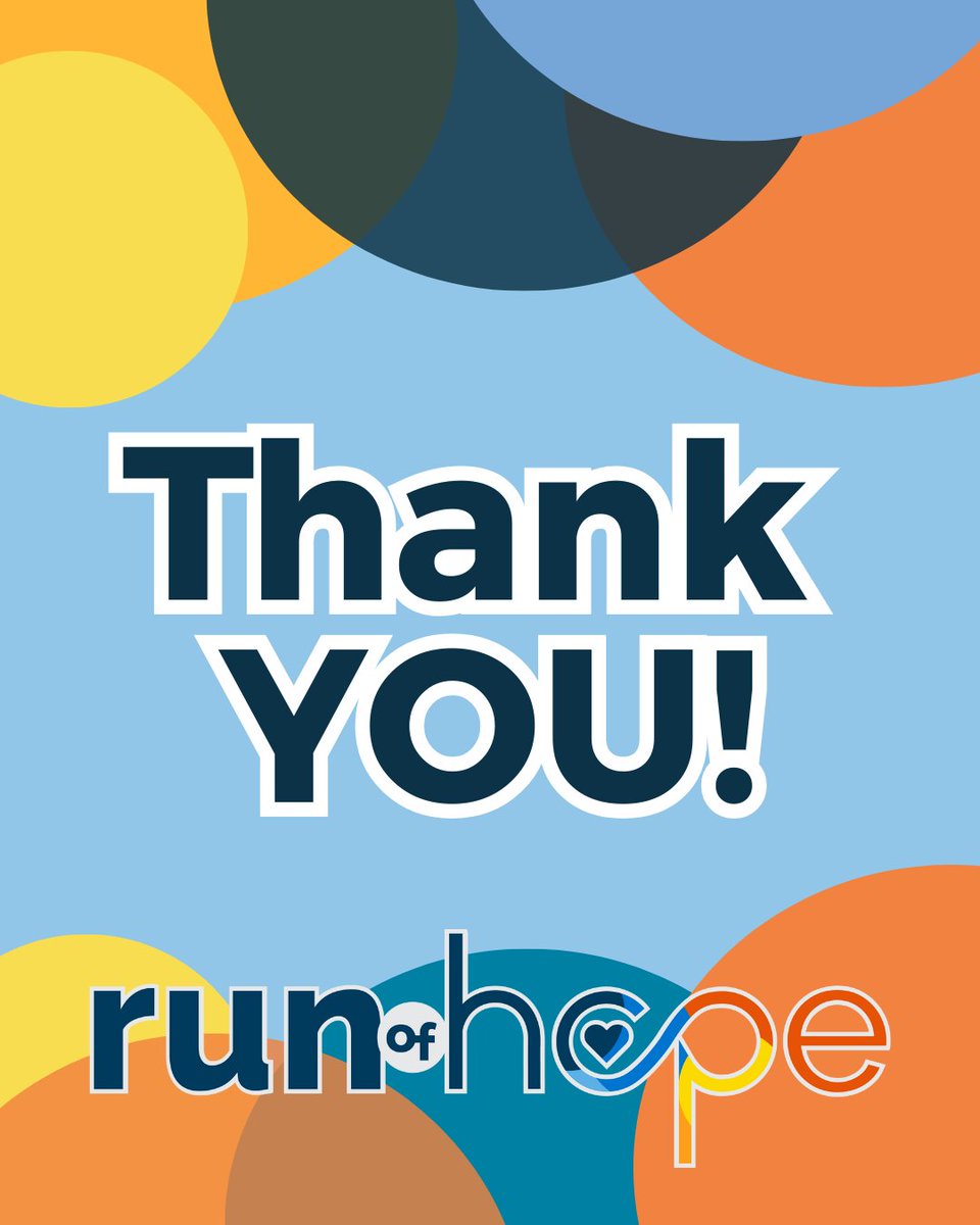 We wanted to share a big THANK YOU to those who have already signed up to run, walk or volunteer during this year's Run of Hope. Your help means the world.  For those who cannot attend but would still like to make a difference, you can donate at runofhopeseattle.org!