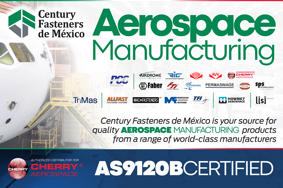 Century Fasteners de Mexico: Aerospace Manufacturing …

Century Fasteners de Mexico is your source for quality aerospace manufacturing products from a range of world-class manufacturers.

centuryfasteners.com/company-info/m…

#AS9120B #quality #aerospace #manufacturing #CenturyFasteners