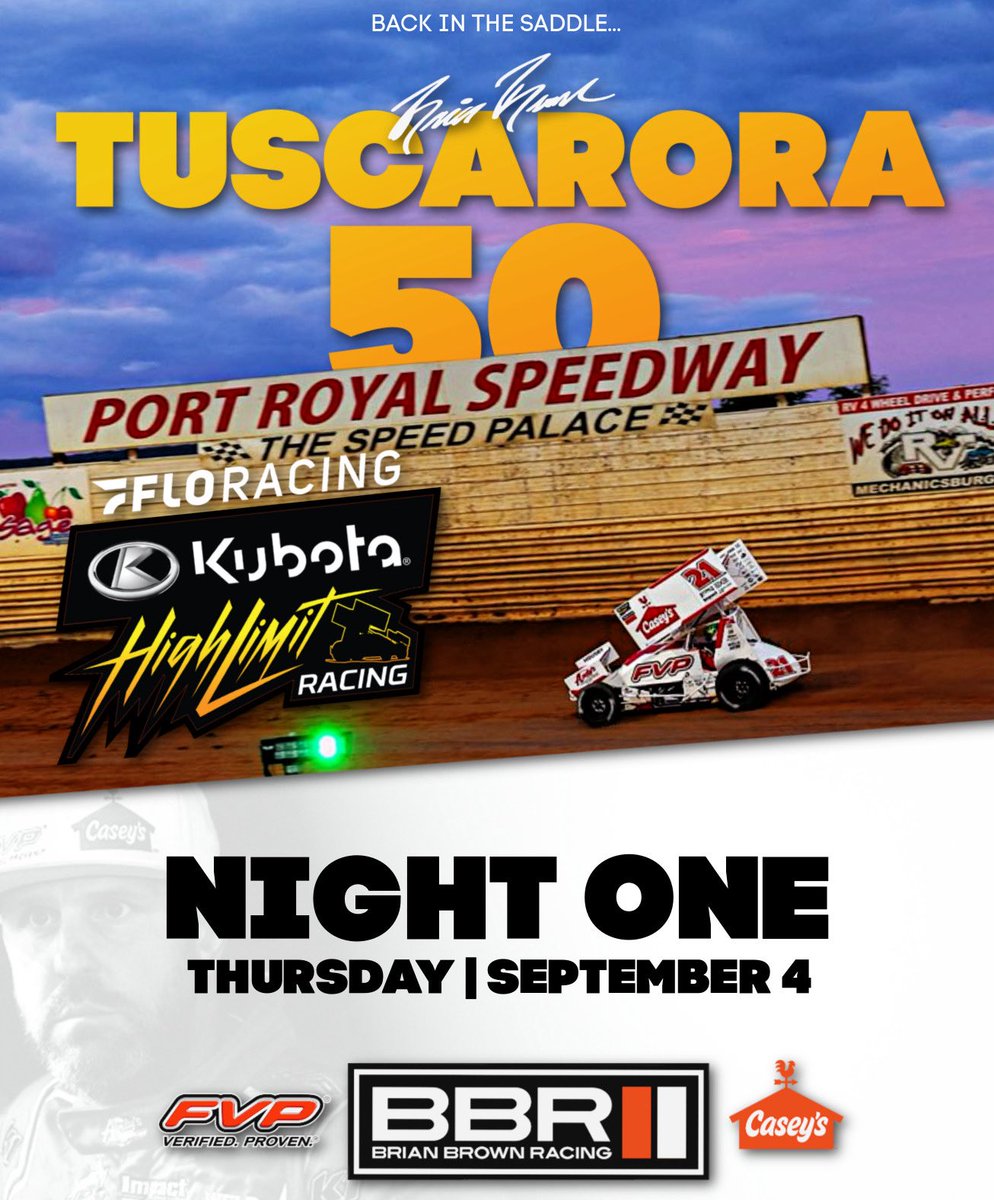 BrianBrown21's tweet photo. Race Day for the @caseysgenstore | @FVPparts 21
Location • Port Royal Pa
Track • @PortRoyalSpdway
Series • @HighLimitRacing
Live PPV • @FloRacing
#DitzfeldTransfer
#GarrettEngines
#KatExcavation https://t.co/GgIBWD1QR9