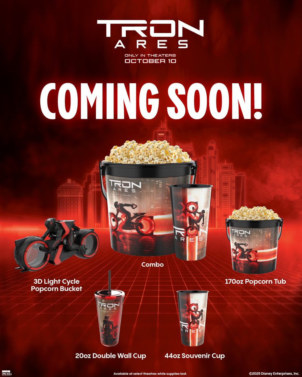 COMING SOON 🤫 

Turn our notifications on to be the first to know when our #Tron: Ares collectibles hit the grid in theatres!