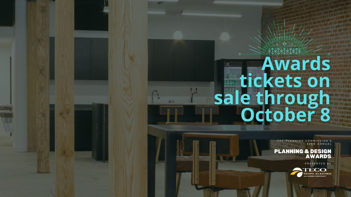 Big night. Big ideas. Big recognition.

Be part of the celebration at the 43rd Annual Planning &amp; Design Awards on October 23!

Tickets are available now through October 8. Don’t wait, they go fast!

ticketleap.events/tickets/tpc-8/…