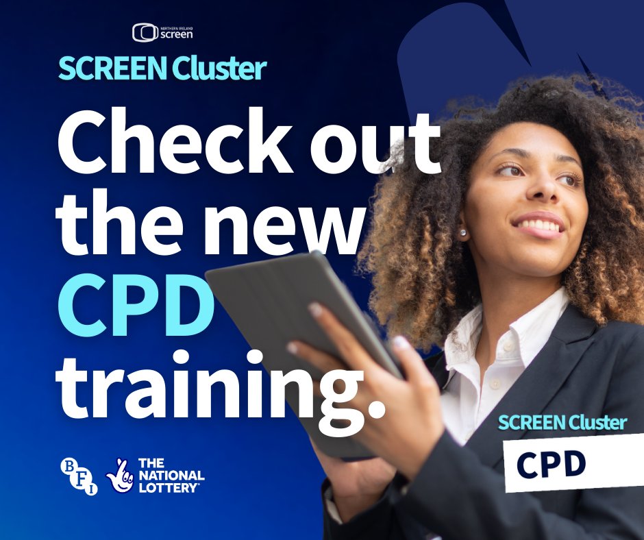 NIScreen's tweet image. Level up your screen career!

New CPD training from SCREEN Cluster tackles real skills gaps — from sustainability to post-production &amp;amp; rope access.

👉 Full list &amp;amp; sign-up on our website.
ow.ly/460V50WPm24

#SCREENCluster #NIScreen #CPD