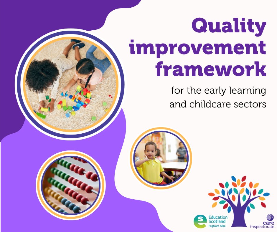 Care Inspectorate (@careinspect) on Twitter photo Today marks two weeks until the launch of our new Quality improvement framework for the early learning and childcare sectors.
Your contributions have been crucial and are reflected in the final framework - from fewer quality indicators to including both very good and weak Today marks two weeks until the launch of our new Quality improvement framework for the early learning and childcare sectors.
Your contributions have been crucial and are reflected in the final framework - from fewer quality indicators to including both very good and weak