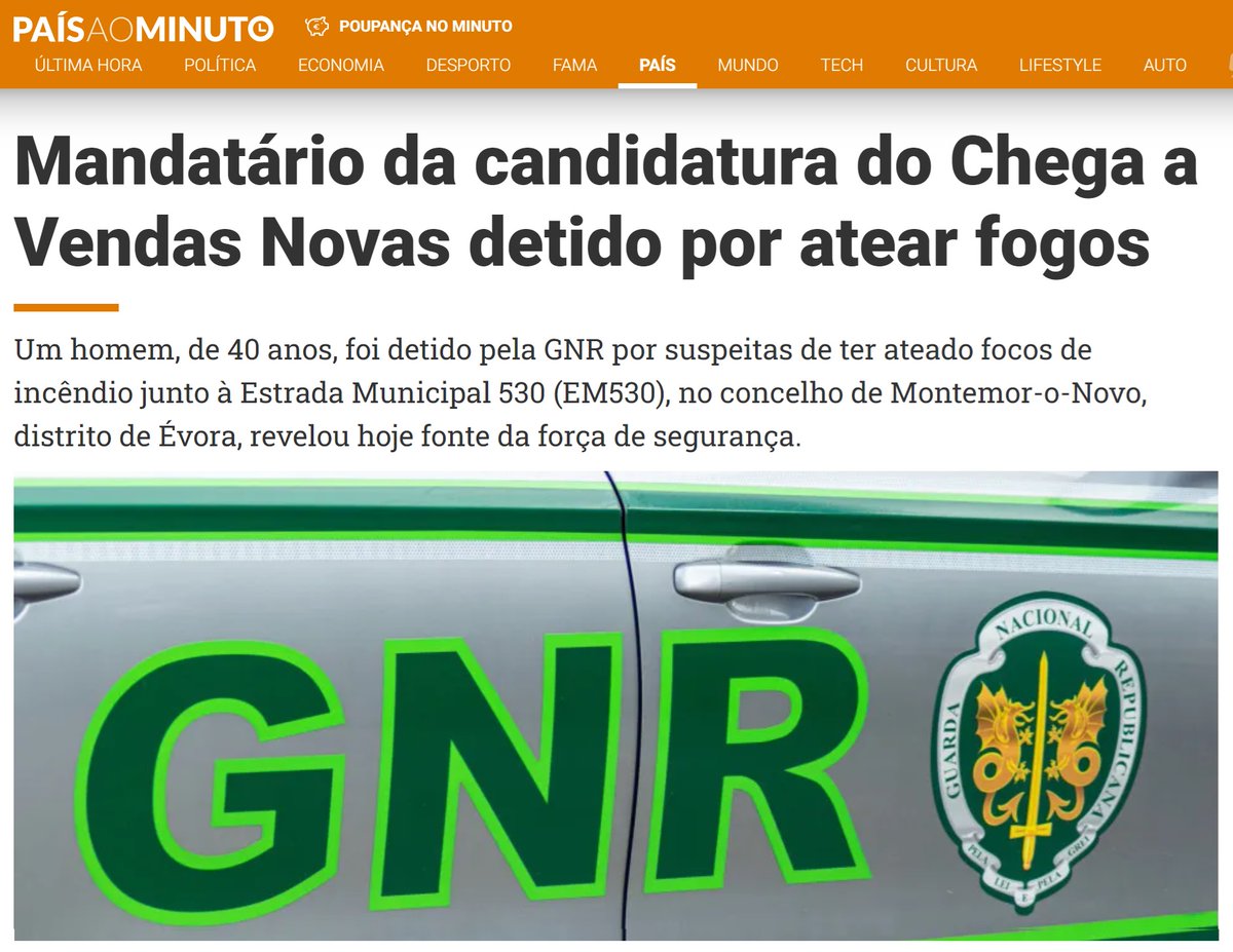 "Marco Silva, é o mandatário da candidatura do Chega à Câmara de Vendas Novas [...] foi o cabeça de lista do Chega à Câmara de Vendas Novas, sem ser eleito, e também já foi coordenador daquela concelhia do partido"

Artigo aqui 👇
noticiasaominuto.com/pais/2848304/m…