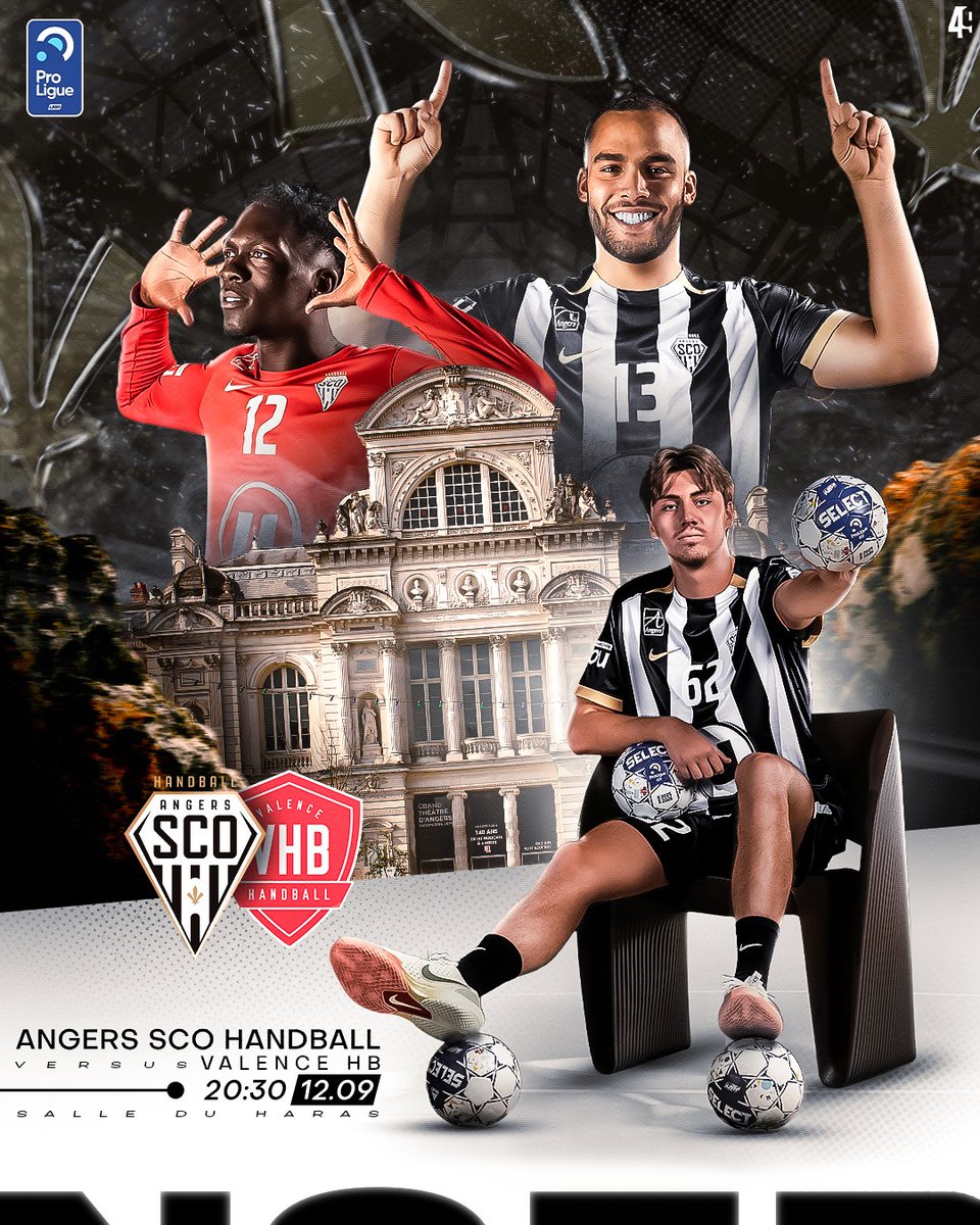 𝐏𝐑𝐄𝐌𝐈𝐄𝐑 𝐂𝐎𝐌𝐁𝐀𝐓 𝐃𝐔 𝐂𝐇𝐀𝐌𝐏𝐈𝐎𝐍𝐍𝐀𝐓 !

@vdhbofficiel
Vendredi 12 septembre
20h30
Salle du Haras
Billetterie en ligne : billetterie-handball.angers-sco.fr/fr/evenement/2

𝗦𝗖𝗢, 𝗘𝗻𝘀𝗲𝗺𝗯𝗹𝗲 !