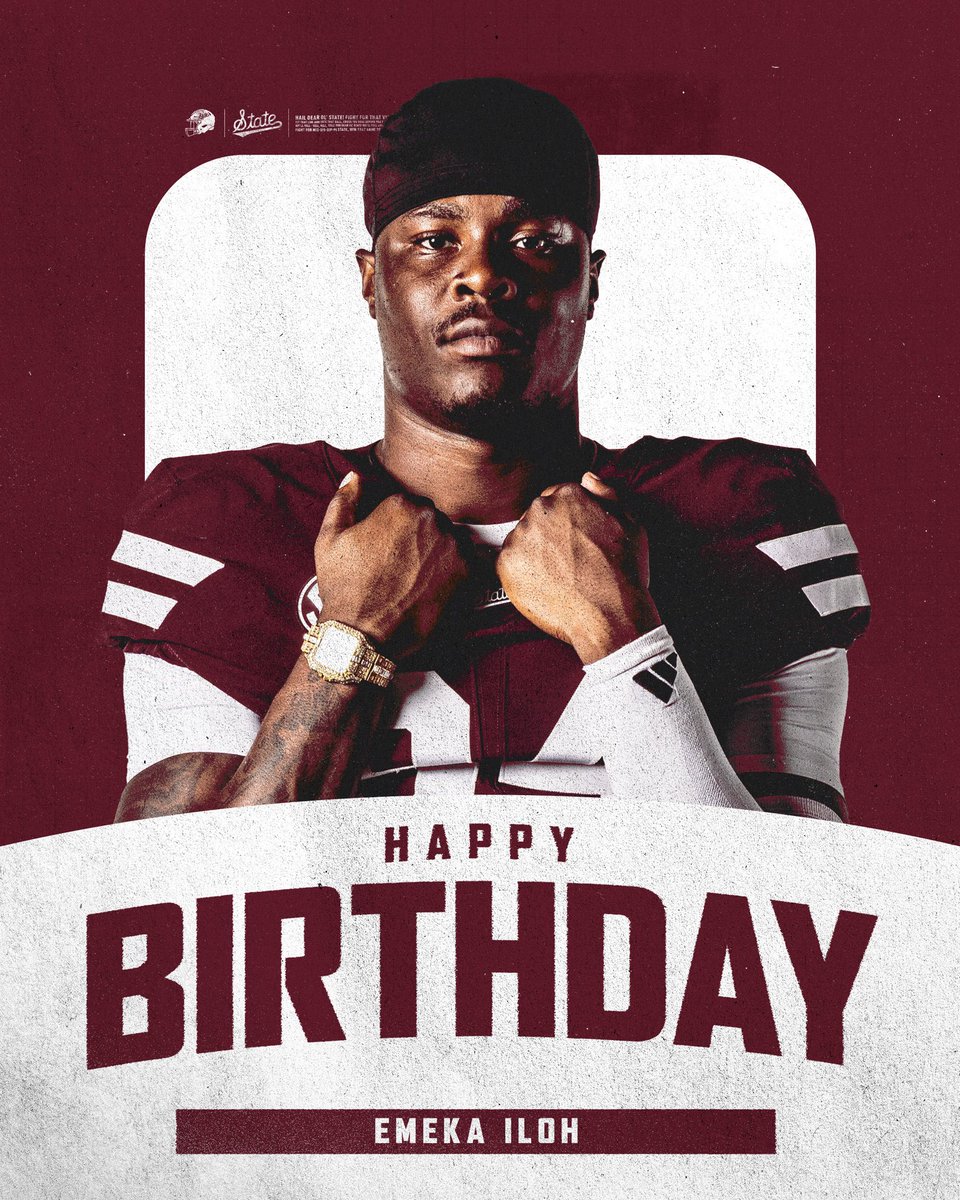 Bulldog Family, help us wish our guy <a href="/EIloh2/">Emeka Iloh 6”9 250lbs</a> a very Happy Birthday!

#HailState