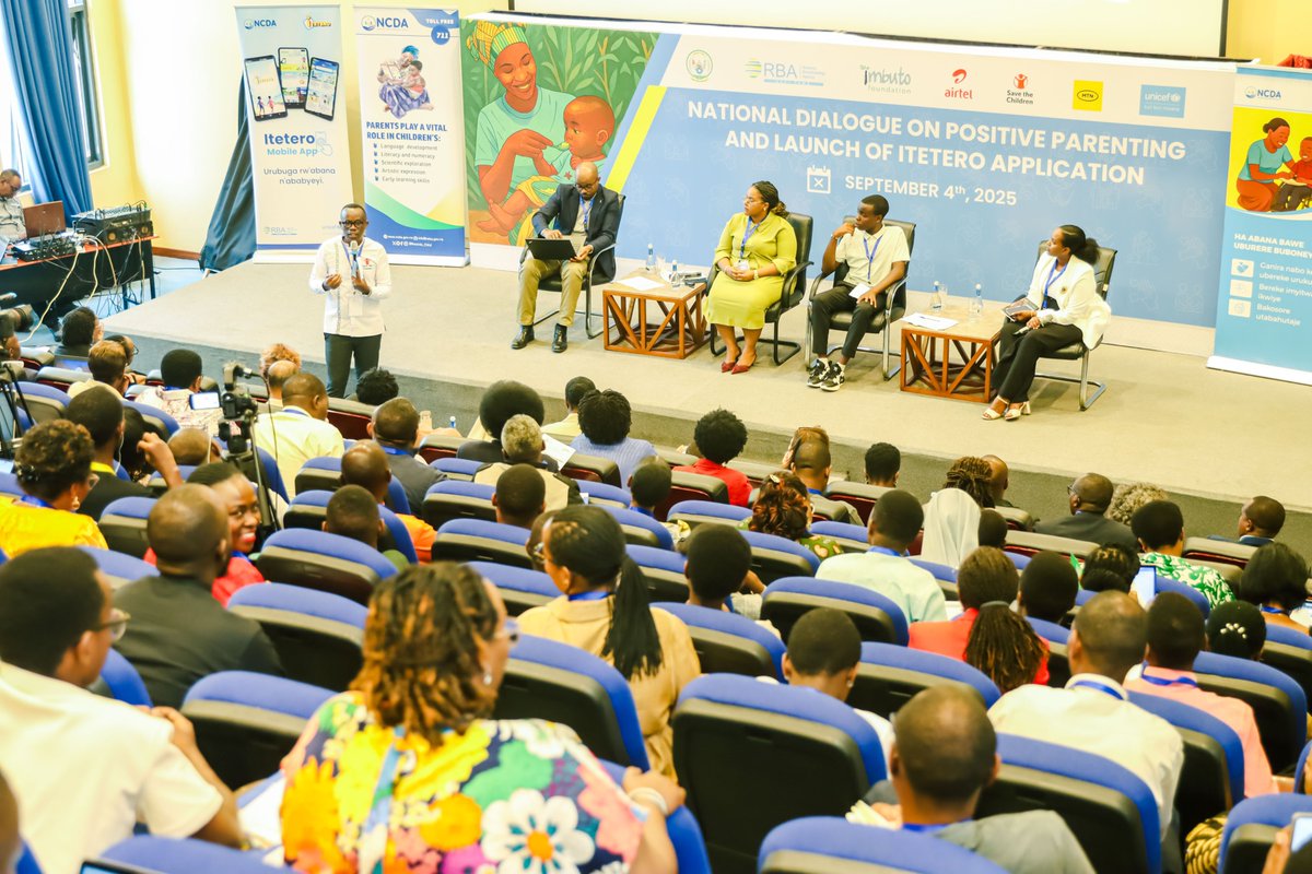 Grateful to partner with <a href="/Rwanda_Child/">National Child Development Agency | Rwanda</a>  and <a href="/unicefrw/">UNICEF Rwanda</a>  today in Kigali for the National Dialogue on Positive Parenting. Together, we’re committed to ending corporal punishment and building nurturing, violence-free homes for every child in Rwanda. 

<a href="/kagire/">Edmund Kagire</a> <a href="/harerimana_tito/">Tito Hare</a>