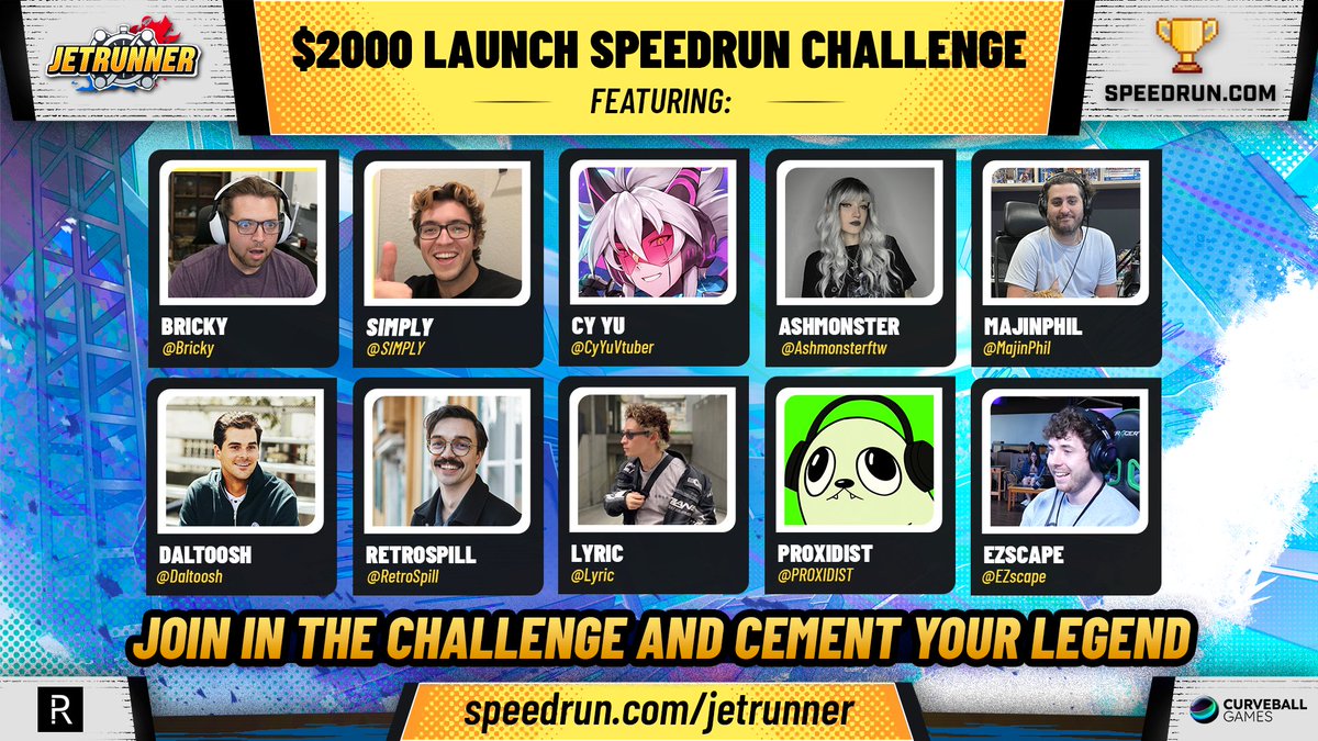 Attention jetrunners!💥
The JETRUNNER Marathon Challenge has started! Grab your jetshoes and go submit your best runs🚀:
speedrun.com/challenges/dz3…