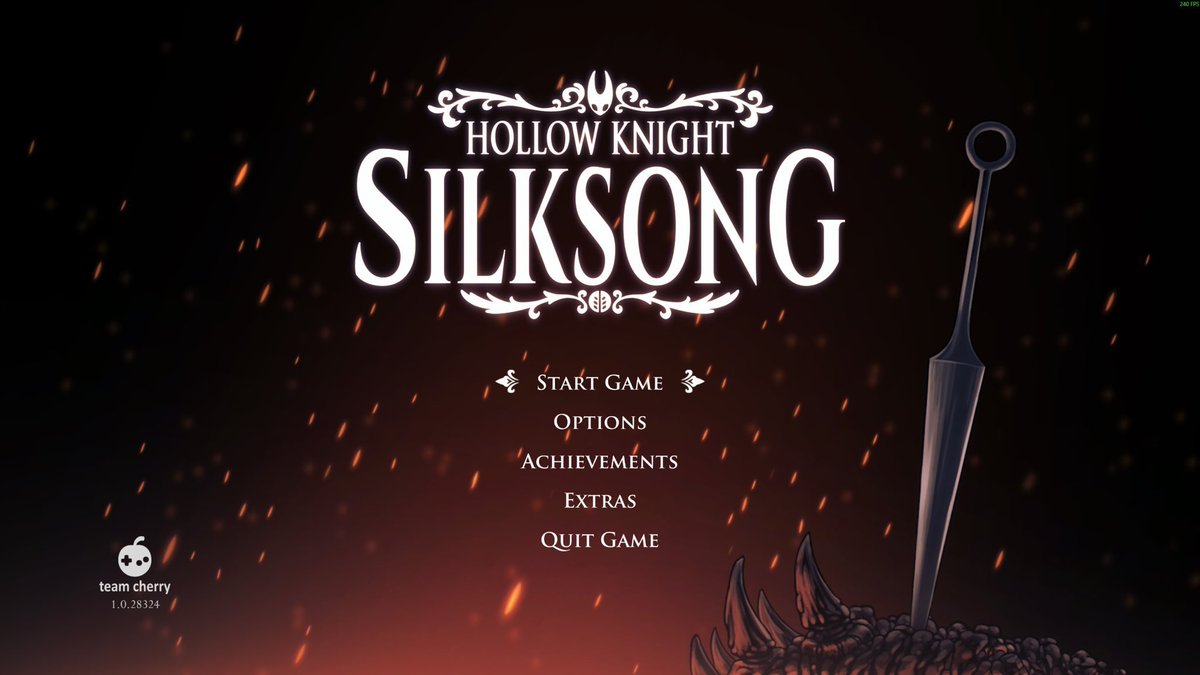 الواجهة الرئيسية للعبة Hollow Knigh: Silksong