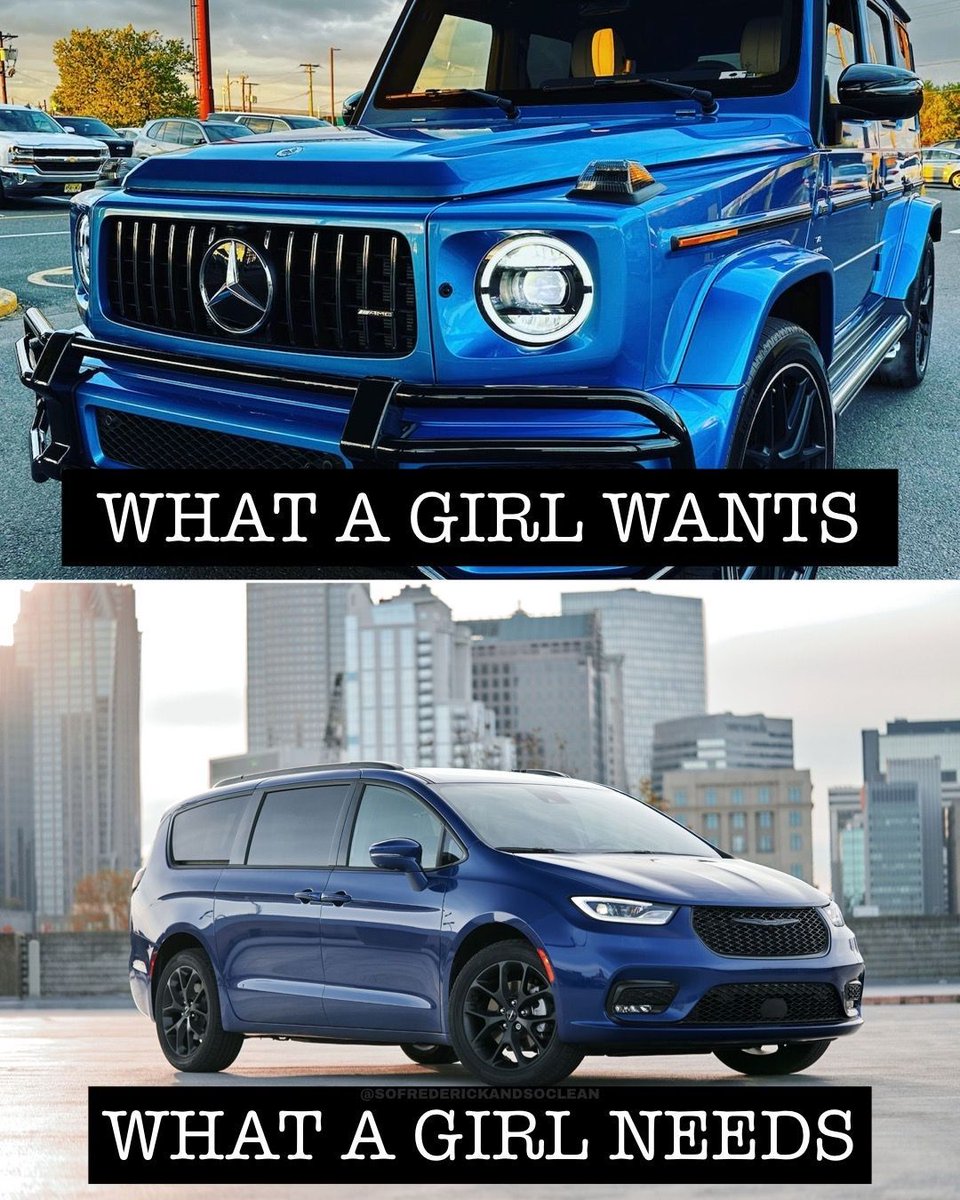 sofrederickand1's tweet image. #WhatAGirlWants and #WhatAGirlNeeds be #TwoDifferentThings 🤷🏾‍♂️ What’s wrong w/ the #Minivan ?! #StrictlyBidness