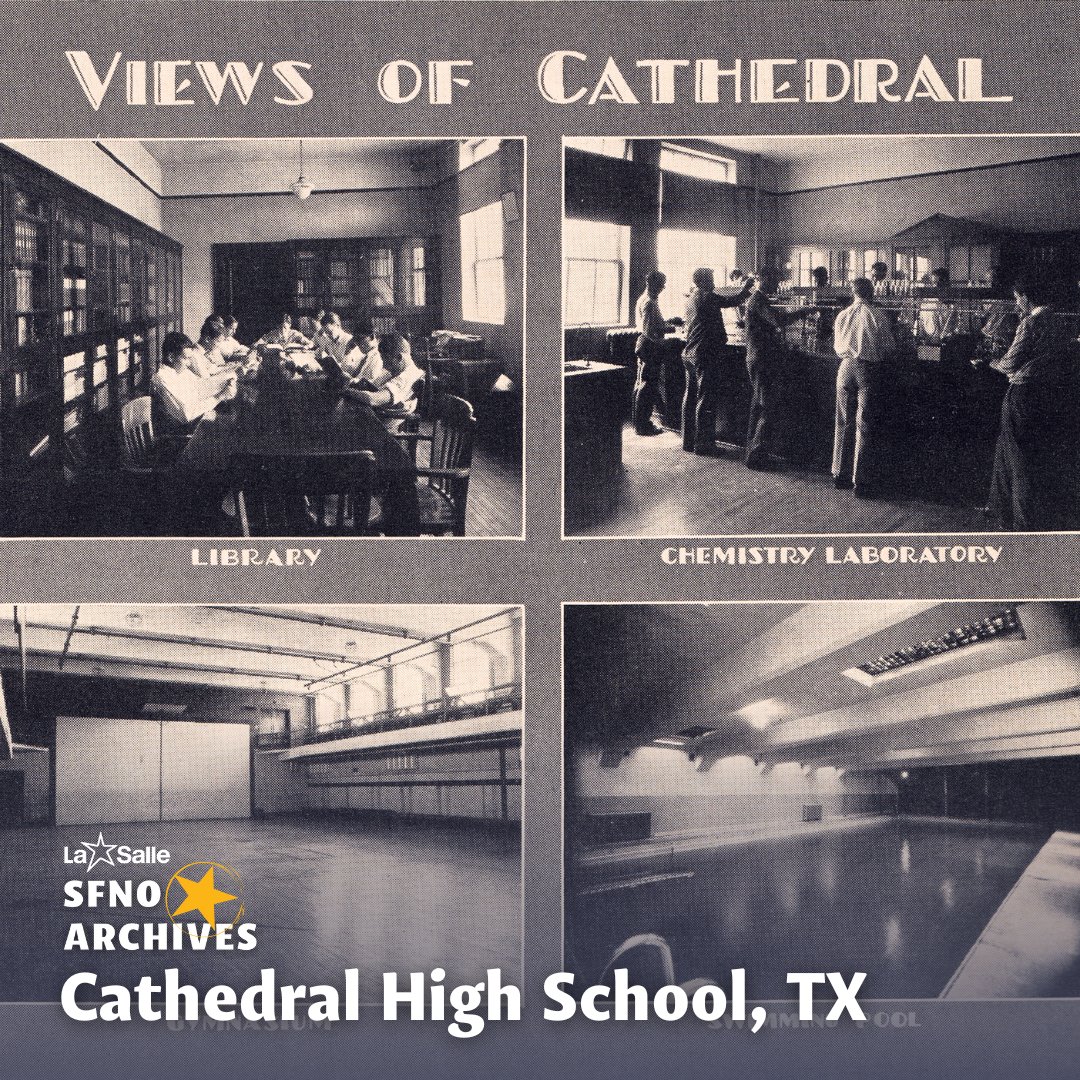 This month marks the 100th Anniversary of the first day of classes at Cathedral High School in El Paso! While we have few early photo, we’re excited to share some from the 1929 yearbook. Happy Anniversary!🥳

📷: 1929 Yearbook, School views, Cathedral High School, El Paso, TX.