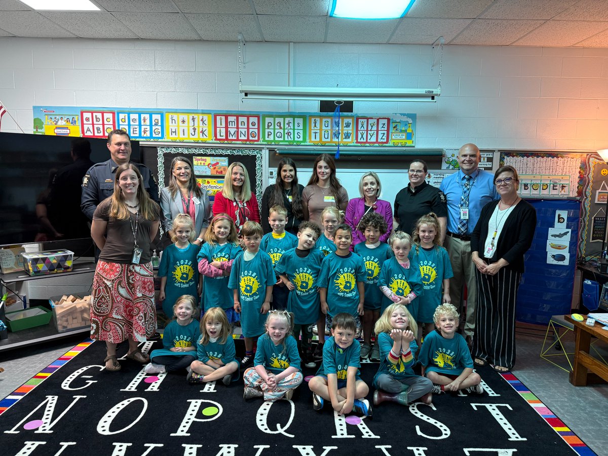 Today we are celebrating the Class of 2038 because these kindergarten Cougars are officially on their journey to becoming <a href="/HCPSNC/">Henderson County Public Schools</a> graduates! Thank you to the sponsors who make these special shirts possible each year.

#WeAreATK🐾