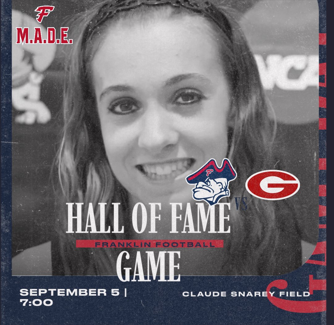 One day away! Hall of Fame Game on Friday Night!! Come out to celebrate some FHS Legends! #FranklinMADE <a href="/fhspatriots/">Franklin High School</a> <a href="/FranklinFootbal/">Franklin Football</a> <a href="/TheColonyFHS/">The Colony ™</a> <a href="/LivoniaDistrict/">Livonia Schools</a>