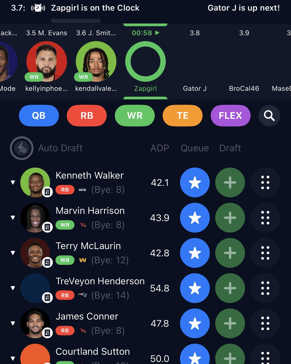 Dr. Kevin Murray (@drkjmurray) on Twitter photo When you are in a <a href="/GLchop/">Guillotine Leagues</a> league and you have JSN (& Ken Walker) atop your queue and <a href="/kvalenzuela17/">Kendall Valenzuela</a> picks a handful of spots ahead of you… it’s best to adjust your expectations accordingly. 🤣
#GoHawks #SeattleSportsFan #Sniped When you are in a <a href="/GLchop/">Guillotine Leagues</a> league and you have JSN (& Ken Walker) atop your queue and <a href="/kvalenzuela17/">Kendall Valenzuela</a> picks a handful of spots ahead of you… it’s best to adjust your expectations accordingly. 🤣
#GoHawks #SeattleSportsFan #Sniped