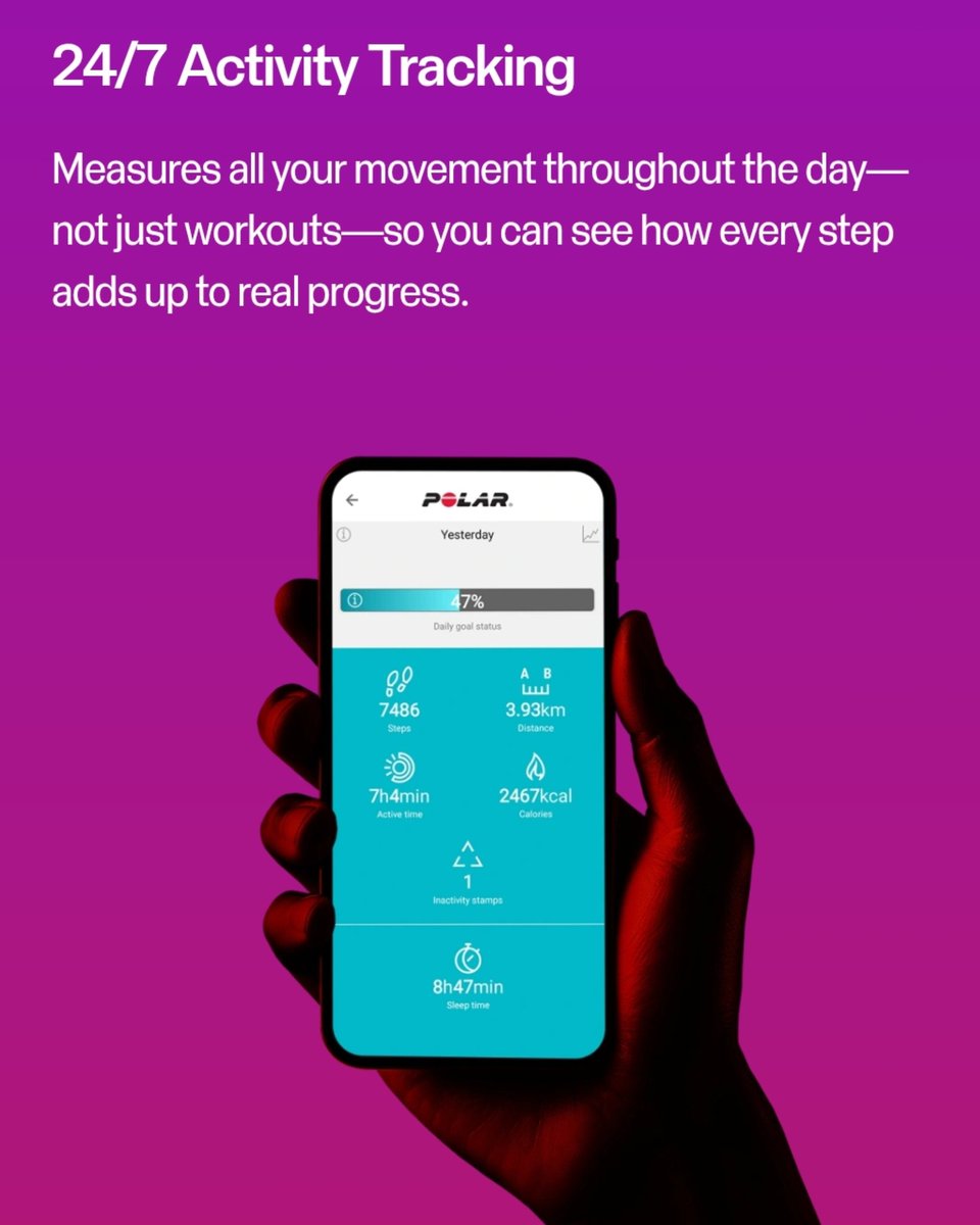 drbeel_techno's tweet image. #POLAR
لعشاق سوارات اللياقة البدنية و الصحة بدون شاشة و بدون اشتراك شهري موعد مع المنتظر #POLARLoop لمتابعة الصحة و اللياقة البدنية و النوم و والتعافي بذكاء والبقاء نشيطًا دون تشتيت الانتباه.
يتبع