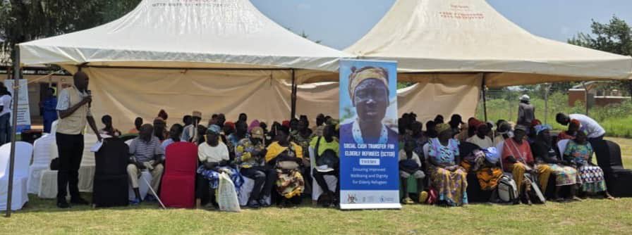 IrlEmbUganda's tweet photo. Leaving no one behind means protecting the most vulnerable. Today in Bidibidi, partners launched the Social Cash Transfers for Elderly Refugees (SCTER) initiative to build #resilience & #socialprotectionsystems
@MoGLSD @DLG @IrlEmbUganda @WFPUgandaCD @UNHCRuganda @OPMUganda https://t.co/byDtJCbGPK