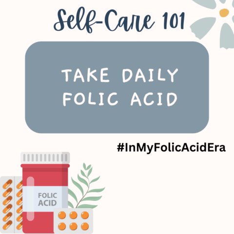 Did you know that neural tube defects, birth defects of the spine and brain, form early during pregnancy, often before a person knows they’re pregnant? That's why you should get 400mcg of folic acid every day if there is a chance you could become pregnant. #InMyFolicAcidEra