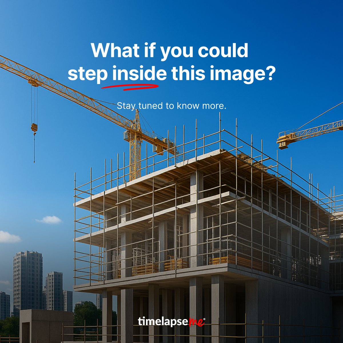 timelapse_me's tweet image. Soon, you can. Step beyond the frame, into a world that surrounds you 💫

Stay tuned for more:
timelapseme.com

#timelapseme #visualprogress #progress #construction #photography