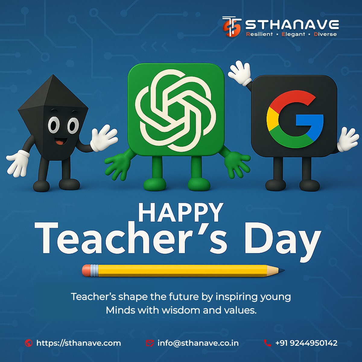 SthanaveTech's tweet image. On this Teacher’s Day, let’s remember that knowledge is the greatest gift, and teachers are the ones who share it selflessly. 📖💐 Thank you for shaping minds and building dreams.happy teacher&apos;s day 2025. ❤️
#TeachersDay2025 #Gratitude #ThankYouTeachers #sthanavetechologies