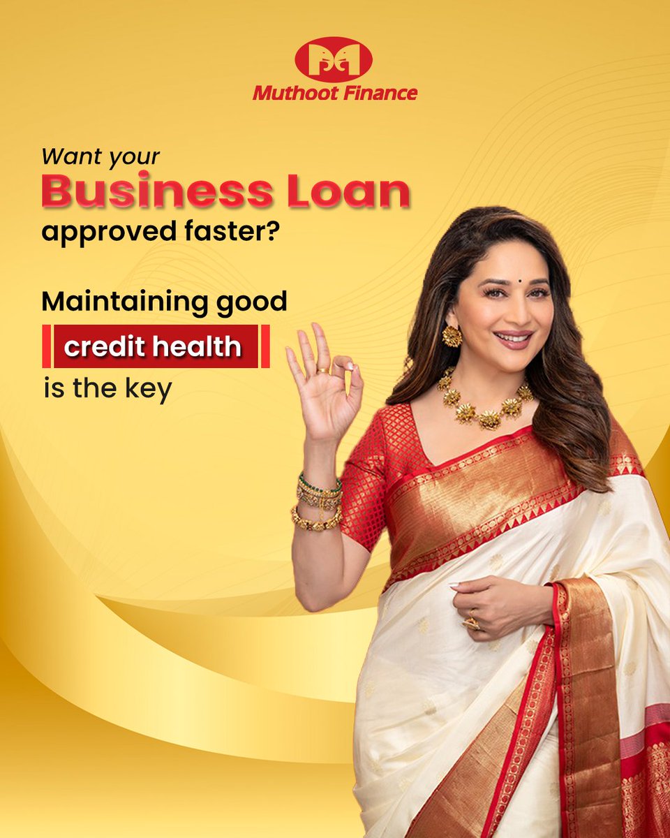 muthoot_finance's tweet photo. Want your business loan approved without delays?
It’s simple — maintain a strong credit profile, pay on time, and stay financially disciplined.
#MuthootFinance #BusinessLoan #QuickApproval #CreditHealth #LoanMadeEasy #FinancialDiscipline #GrowYourBusiness #BusinessGrowth https://t.co/1WKmaj10Wd