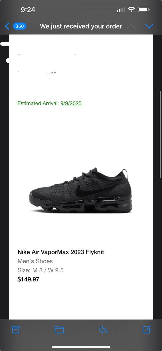 zenifysuccess's tweet photo. Success posted in Zenify 
Purchased size 8 used TopCashback (8%) to get price to drop to $137.94 https://t.co/Z6HcxVL9Hf