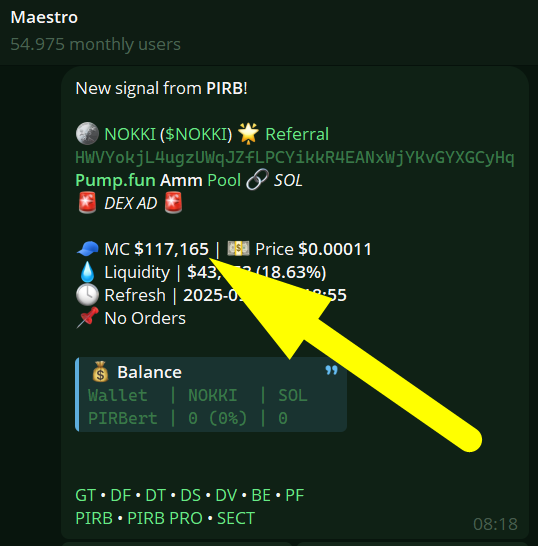 PIRB_ERC20's tweet photo. PIRB Signals called $NOKKI @its_nokki!

HWVYokjL4ugzUWqJZfLPCYikkR4EANxWjYKvGYXGCyHq

117K ➡️ 998K USD ATH so far! 

Don’t miss out on PIRB's DeFi Signals, learn how to receive them in the reply to this tweet!