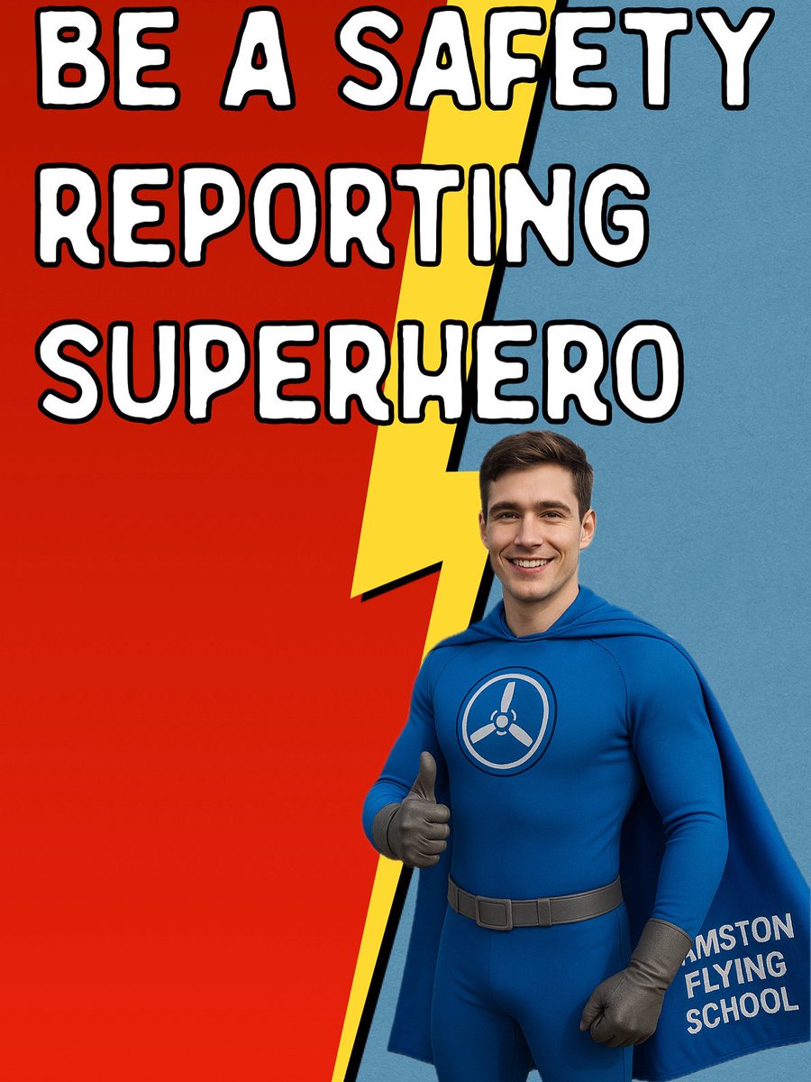 gamstonflying's tweet photo. We’re making reporting of incidents, near misses and safety concerns even easier. 

So go on, be a safety reporting superhero! https://t.co/fvRV0S4Lwr