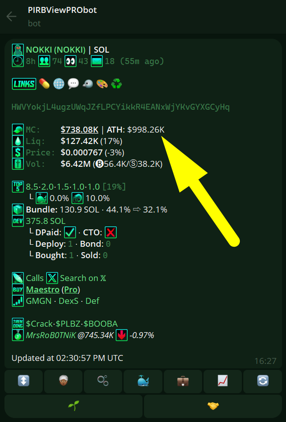 PIRB_ERC20's tweet photo. PIRB Signals called $NOKKI @its_nokki!

HWVYokjL4ugzUWqJZfLPCYikkR4EANxWjYKvGYXGCyHq

117K ➡️ 998K USD ATH so far! 

Don’t miss out on PIRB's DeFi Signals, learn how to receive them in the reply to this tweet!