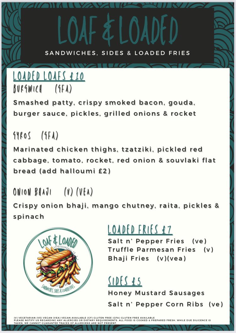 GooseTap's tweet image. Its Food Van Saturday! Loaf &amp;amp; Loaded will be at the Brewery Tap 12-7pm on 6th September (or until sold out) 🍺🥪