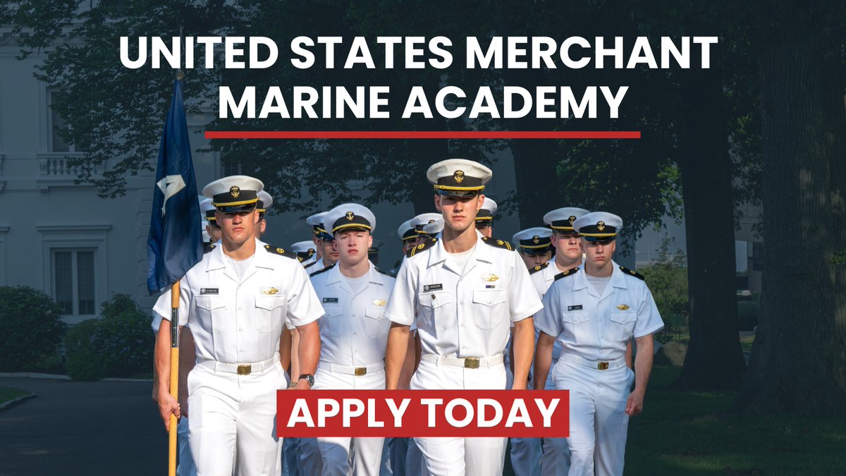 U.S. Department of Transportation (@usdot) on Twitter photo CALLING ALL PATRIOTS 🇺🇸
<a href="/SecDuffy/">Secretary Sean Duffy</a> invites America's best and brightest to apply to the United States Merchant Marine Academy.
Join <a href="/UsmmaO/">USMMA Official</a> for careers in marine engineering, transportation and security and the chance to serve the greatest country in the world. America needs CALLING ALL PATRIOTS 🇺🇸
<a href="/SecDuffy/">Secretary Sean Duffy</a> invites America's best and brightest to apply to the United States Merchant Marine Academy.
Join <a href="/UsmmaO/">USMMA Official</a> for careers in marine engineering, transportation and security and the chance to serve the greatest country in the world. America needs