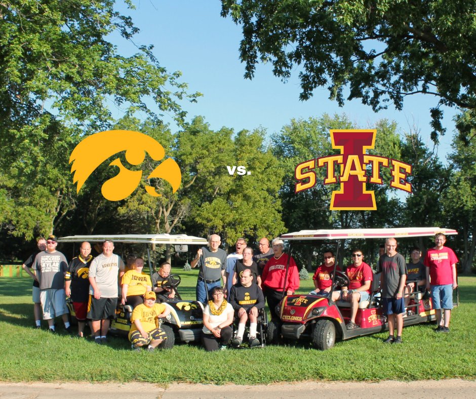 The rivalry is ON! Who are you cheering for? 🔥

#VNU #IowavsIowaState #VillageNorthwestUnlimited #Hawkeyes #Cyclones #PurposePrivacyDignity