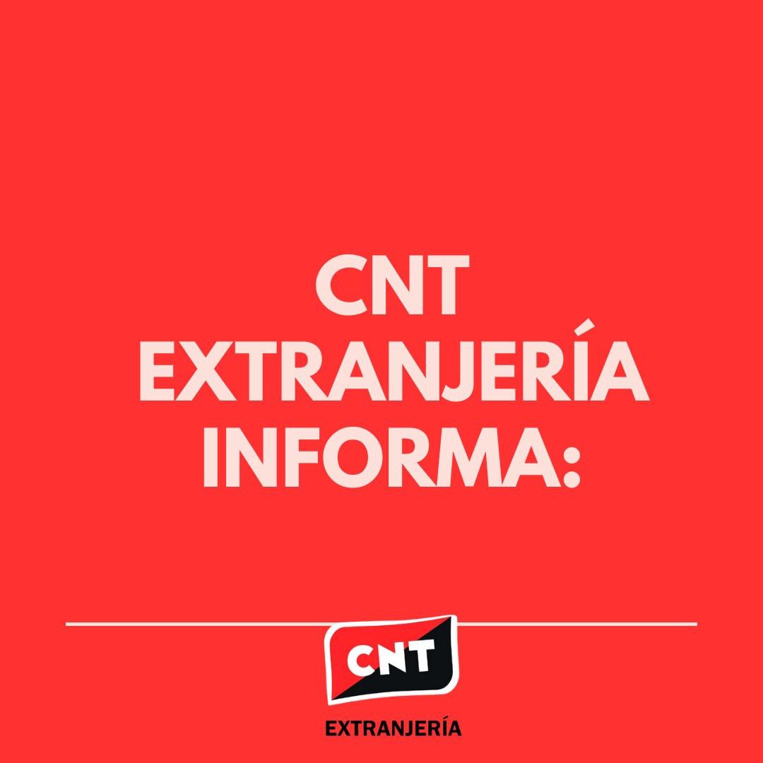Desde la sección de Extranjería de CNT #Valladolid aclaramos 👇🏿👇🏿👇🏿👇🏿